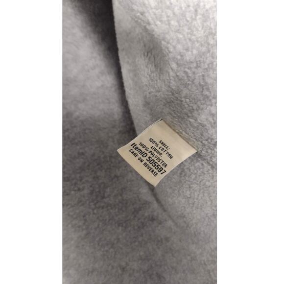 LL Bean Womens Flannel Fleece Lined Shirt Small Blue Plaid Jacket Shacket Button - Picture 10 of 11